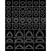 Nail Sticker - Hollow Inkjet Painting